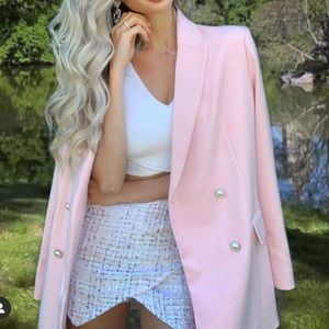 HM pink M blazer new with tags